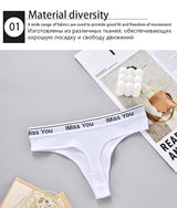 INTIMO SECRETS 3-Pack Women’s Cotton Thongs – Low-Waist, Soft & Comfortable G-String Panties