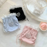 Kawaii Lingerie Lace Underwear Women Girls Blue Pink Ruffles Panties Briefs Japanese Sexy Cute Thongs Lolita Panty
