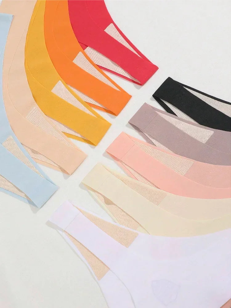 INTIMO SECRETS 7-Pack Women’s Seamless Ice Silk Low-Rise Thong Panties (XS-XL)