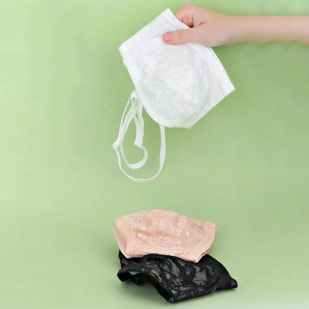 INTIMO SECRETS Women’s Mesh Lace Transparent Bra – Seamless Push-Up Invisible Lingerie for Wedding