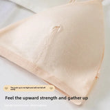 Summer Hit Low Cut Backless Pure Cotton Wrap Chest Bra Women's Sexy Interest Triangle Cup Strapless Underwear Intimate Apparel