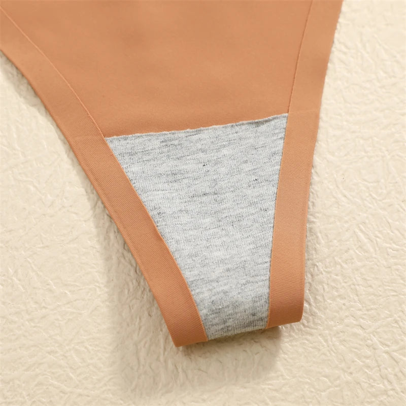 INTIMO SECRETS 4-Pack Women’s Seamless Ice Silk Thongs – Low-Waist, Stretchy G-String Panties