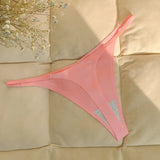 INTIMO SECRETS Ruffles Seamless Thong – Invisible T-Back Underwear for Women