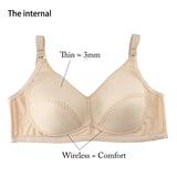 INTIMO SECRETS Plus Size Wireless Full-Coverage Bra – Soft & Breathable