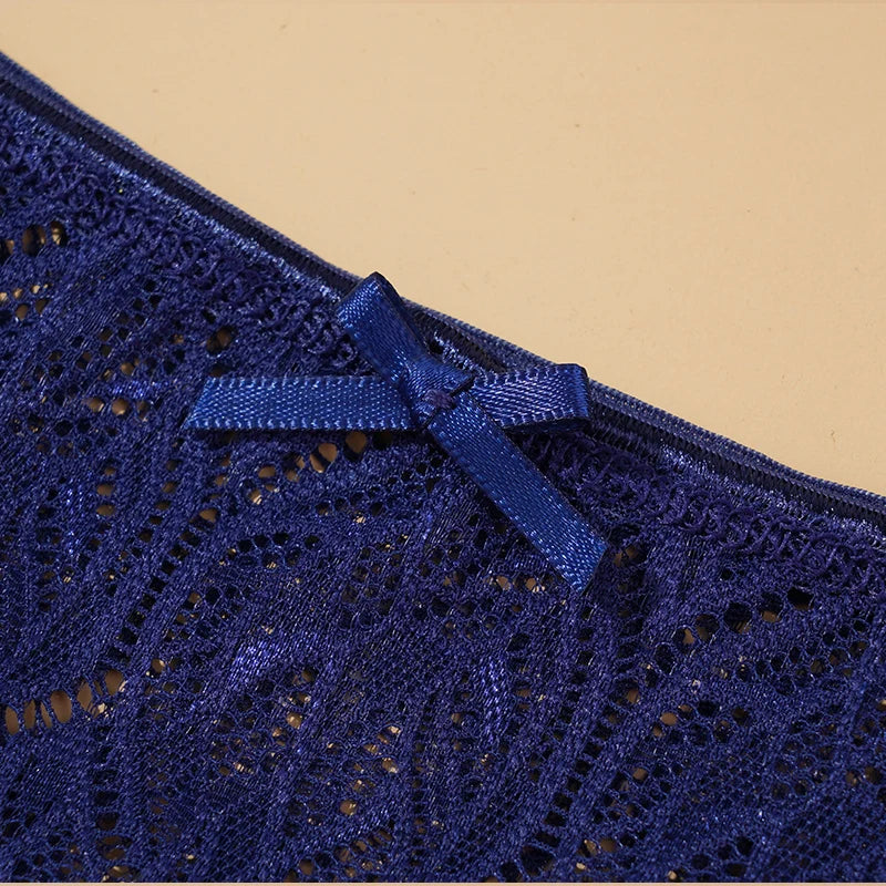 INTIMO SECRETS Lace G-String – Sexy Low-Rise Hollow Out Thong for Women