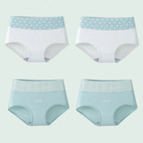 INTIMO SECRETS 4PCS High Waist Cotton Panties – Plus Size Women’s Lingerie