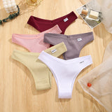 3PCS/Set Brazilian Underwear Women Panties Waffle Cotton Panties FINETOO Female Underwear Briefs Intimates Women Lingerie S-XL