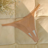 INTIMO SECRETS Ruffles Seamless Thong – Invisible T-Back Underwear for Women