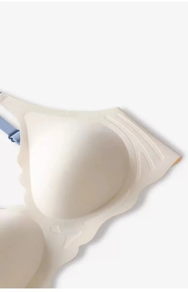 INTIMO SECRETS Women’s No-Trace Wireless Bra – Adjustable Slim Beauty Back