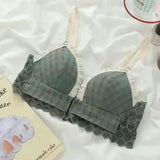 Front Button Wireless Bralette for Women – Lightweight Push-Up Comfort Bra