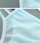 INTIMO SECRETS Transparent Hollow-Out G-String – Traceless Sexy Thong with Cotton Crotch