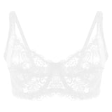 Women Sexy Lace Bras Plus Size Push Up Bralette Hollow Out Lingerie Embroidery Bra Brassiere Female Underwired Underwear