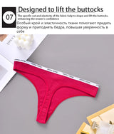 INTIMO SECRETS Cotton Soft Thong – Seamless Low-Rise Underwear for Women