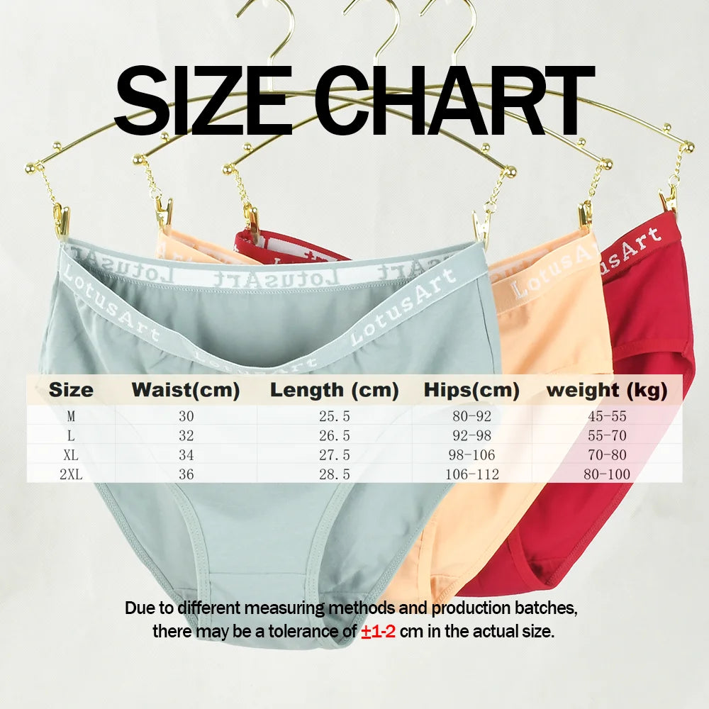 3PCS Women's Cotton Underwear High Elastic Letter Waistband Briefs Solid Color Fashionable Sports Soft Underwear