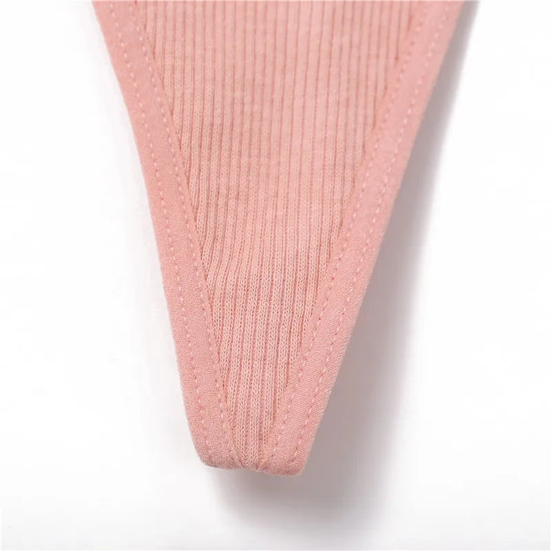 INTIMO SECRETS Cotton Thong – Seamless Low-Waist G-String Underwear for Women