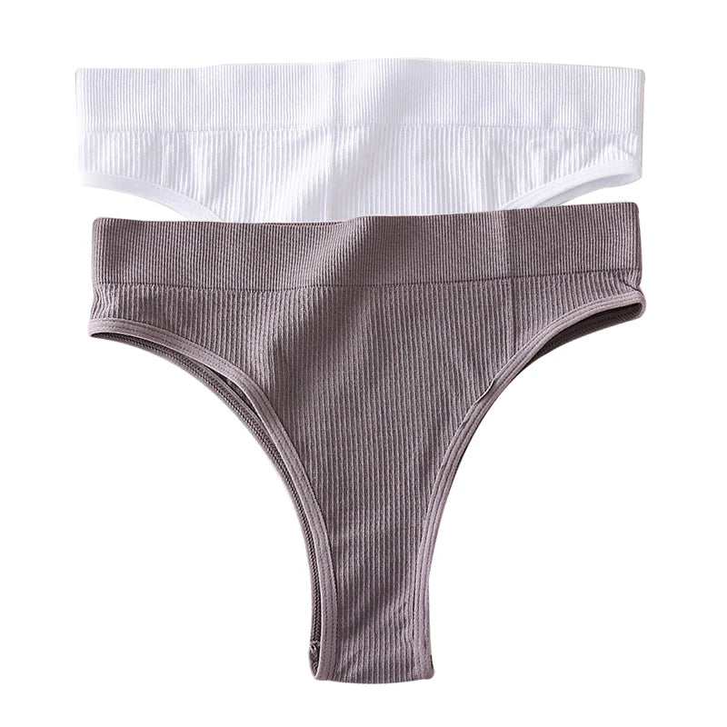 INTIMO SECRETS 2PCS Sexy Thongs – Seamless G-String Underwear for Women