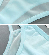 INTIMO SECRETS Transparent Hollow-Out G-String – Traceless Sexy Thong with Cotton Crotch