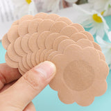 100PC Cloth Nipple Cover Teat Hide Women Disposable Nipple Pasties Piece Breast Petals Invisible Bra Padding Chest Sticker Patch