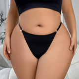 INTIMO SECRETS Plus Size Rhinestone Heart G-String (1XL–4XL)