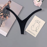 INTIMO SECRETS Women’s G-String Panties – Low Waist T-Back Thong