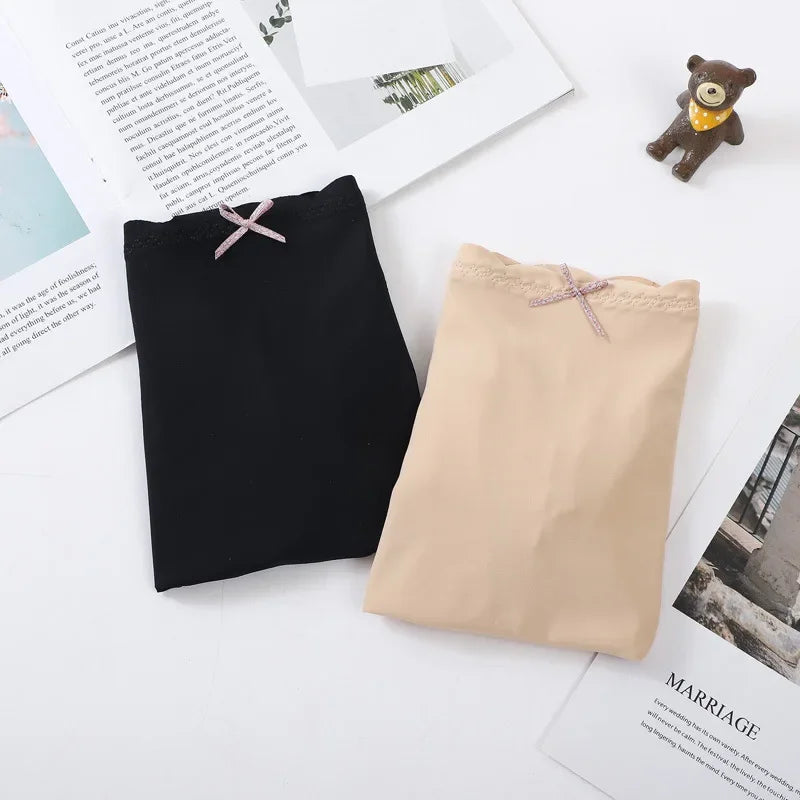 INTIMO SECRETS Women’s Sexy Lace Edge Seamless Ice Silk Shorts