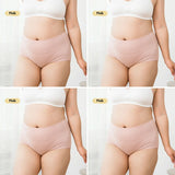 4Pcs High Waist Cotton Panties Women Underwear Body Shaper Soft Ladies Briefs Plus Size Sexy Panty Female Breathable Lingerie