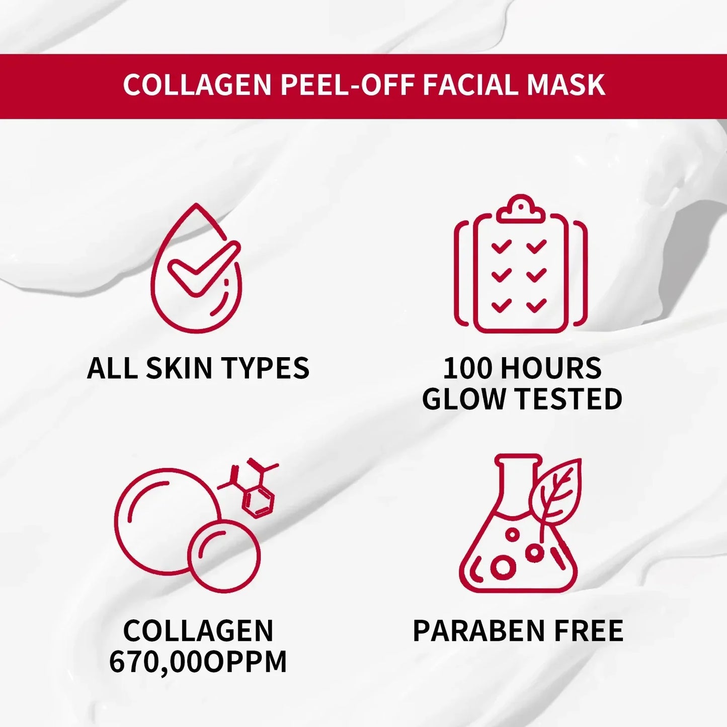 Real Collagen Fit, Collagen Wrapping Mask, Collagen 670,000ppm, Peel Off Facial Mask for elasticity, Hydrating, Glow, Glass Skin