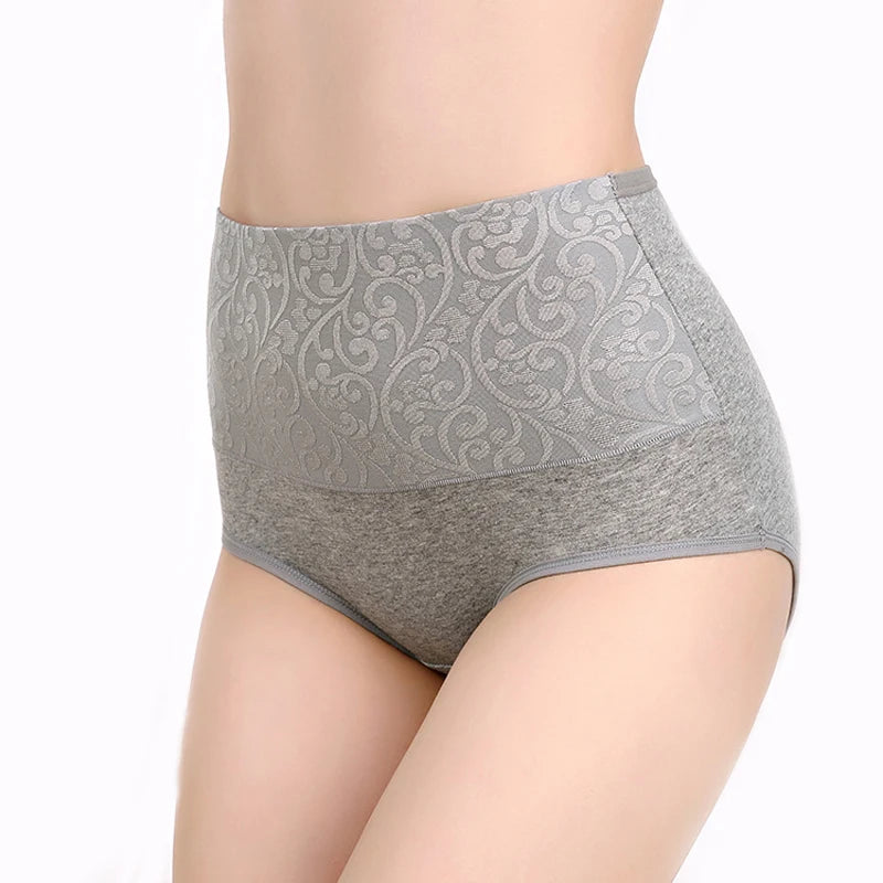 INTIMO SECRETS 3PCS High Waist Cotton Panties – Plus Size Women’s Lingerie