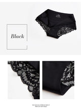 INTIMO SECRETS Lace Silk Panties – Plus Size Women’s Seamless Underwear 4XL