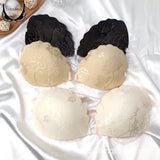 Adhesive Push Up Bra with Invisible Straps for Backless Outfits Silicone Nipple Bra Reusable Strapless Nipple Tape