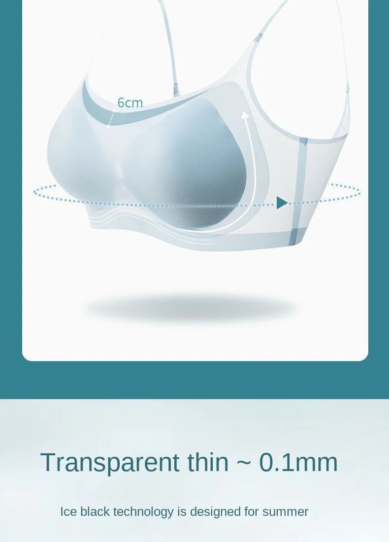 INTIMO SECRETS Ice Silk Seamless Bra - Plus Size Wireless Cooling Top