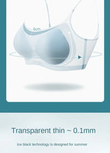 INTIMO SECRETS Ice Silk Seamless Bra - Plus Size Wireless Cooling Top