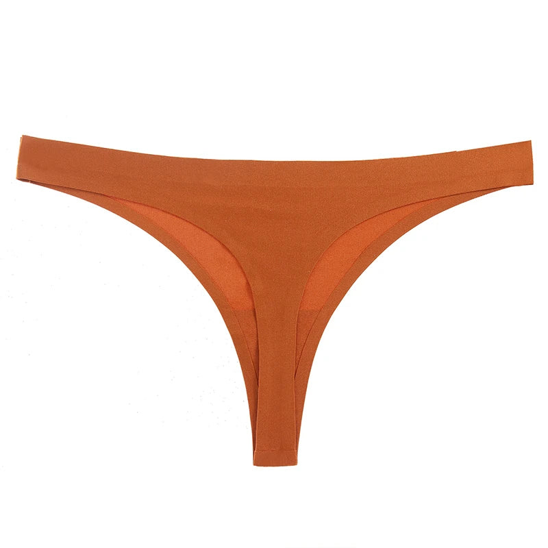 INTIMO SECRETS 3PCS Silk Satin Thongs – Seamless Sexy G-String Underwear for Women