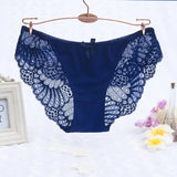 Hot Selling Item Fashion Women Underwear Sexy Lace Transparent Low Waist Hollow T Back Panties Lady Briefs Big Size M-3XL