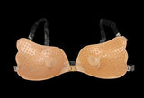 INTIMO SECRETS Women’s Silicone Nipple Cover – Invisible Push-Up Bra with Transparent Straps, Backless & Reusable