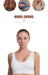 INTIMO SECRETS Seamless Push-Up Mesh Bra – Breathable Sports Bralette