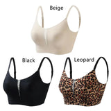 INTIMO SECRETS Leopard Print Wireless Minimizer Bra – Anti-Sag, Large Bust Support