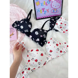 INTIMO SECRETS Hello Kitty Girls’ Cartoon Slimming Bra – Comfortable Active Underwear