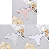 INTIMO SECRETS 3-Pack Women’s Cotton Thongs – Low-Waist, Soft & Comfortable G-String Panties