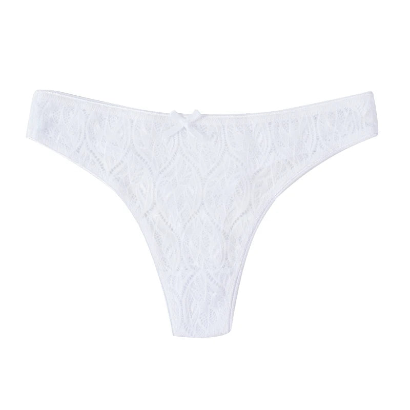 INTIMO SECRETS Lace G-String – Sexy Low-Rise Hollow Out Thong for Women