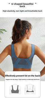 INTIMO SECRETS Women’s Wireless Sports Bra – Breathable Yoga Vest with Removable Pads