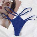 INTIMO SECRETS Cotton Hollow Thong – Sexy Low-Rise G-String Underwear for Women