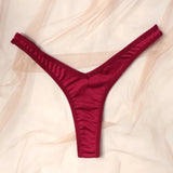 INTIMO SECRETS Women’s Sexy V-Waist Sports Thong – Breathable Low-Rise G-String Underwear