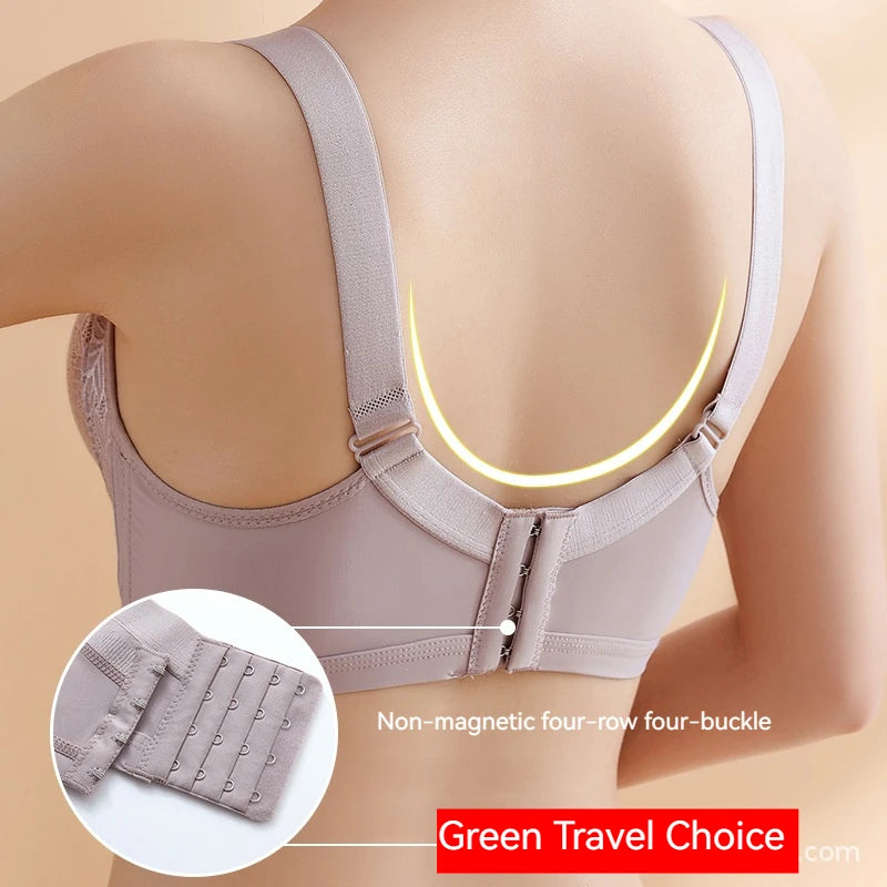 INTIMO SECRETS Large-Size Thin Underwire Bra – Comfortable, Breathable, Adjustable, Seamless