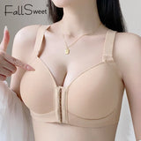 INTIMO SECRETS Plus Size Wireless Front Closure Bra – Seamless Soft Comfort