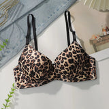 INTIMO SECRETS Leopard Print Push-Up Bra – B C Cup Comfortable