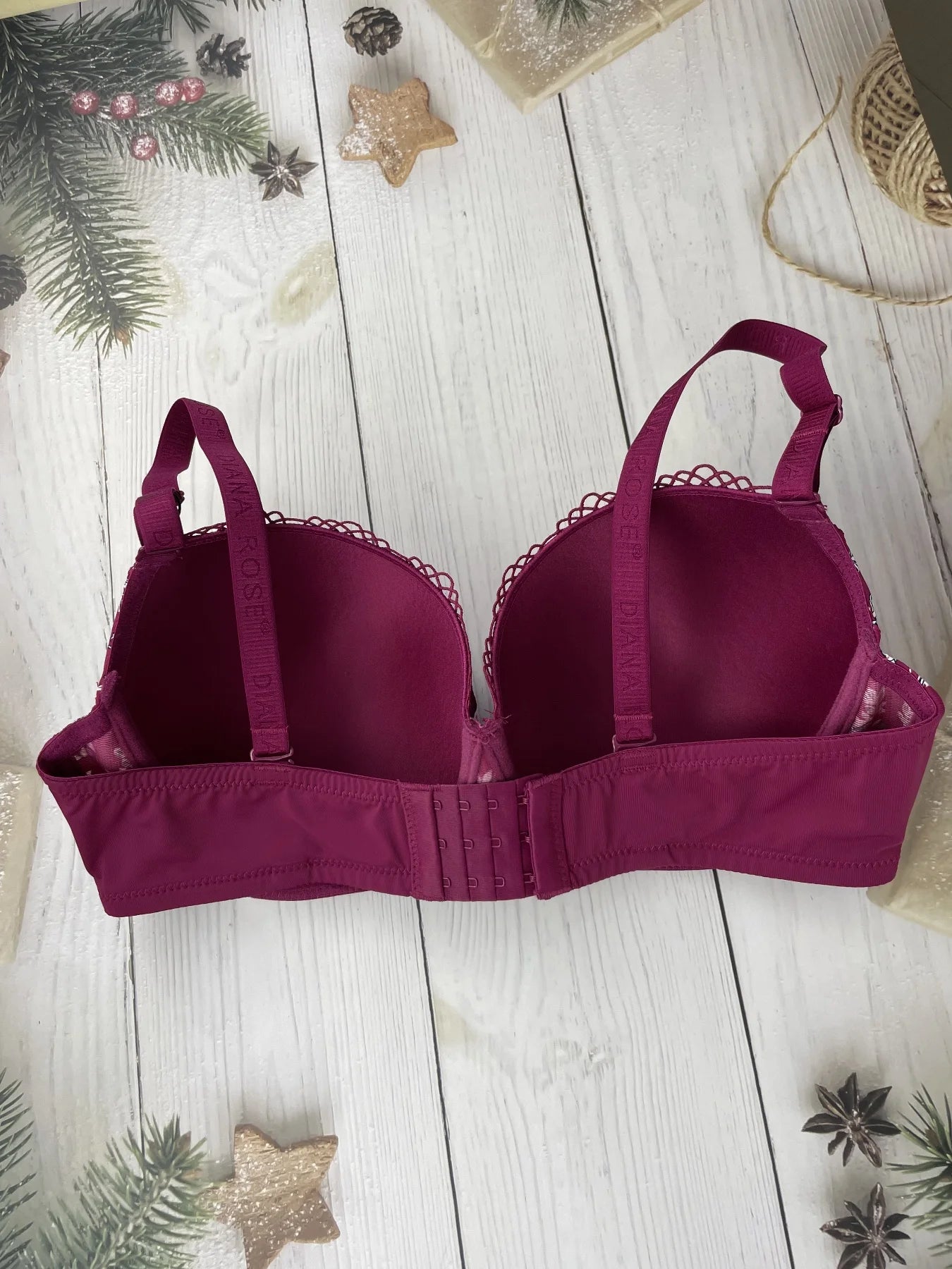 INTIMO SECRETS Diana Rose Underwire Bra – C/D/E Cup, Anti-Sag