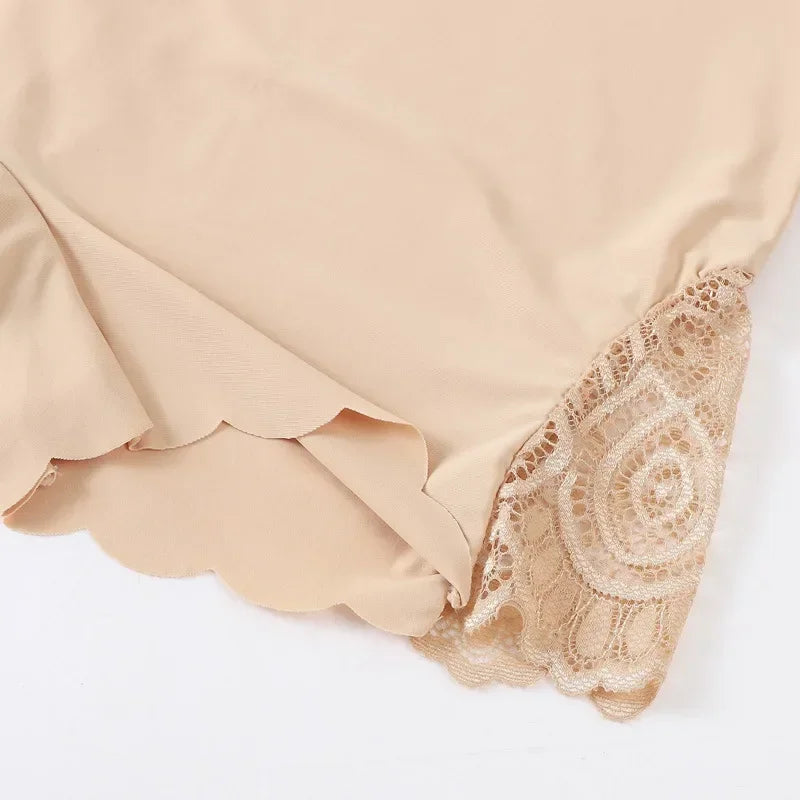 INTIMO SECRETS Women’s Sexy Lace Edge Seamless Ice Silk Shorts