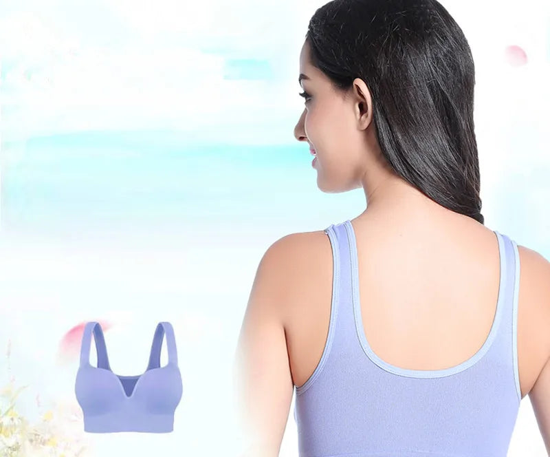 INTIMO SECRETS Wireless Sports Bra – Comfortable Gym & Running Top