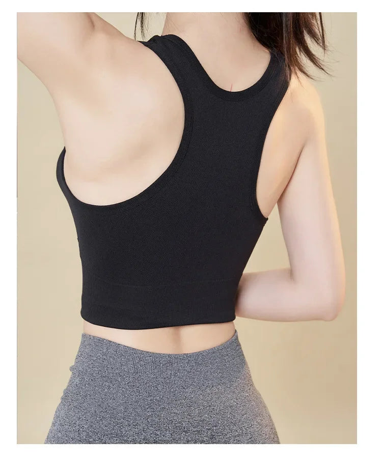 INTIMO SECRETS Women’s High-Impact Sports Bra – Large Size Wire-Free Yoga & Running Top